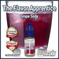 The Flavor Apprentice Grape Soda - น้ำองุ่นโซดา - กลิ่นผสมอาหาร - ผ่านการรับรองจาก อย. ประเทศไทย บรรจุและขายโดย Flavorfy กลิ่นผสมอาหารอเนกประสงค์ เหมาะสำหรับ ลูกอม, กัมมี่, น้ำผลไม้, เบเกอรี่, ไอศครีม, ของเหลวอื่่นๆ