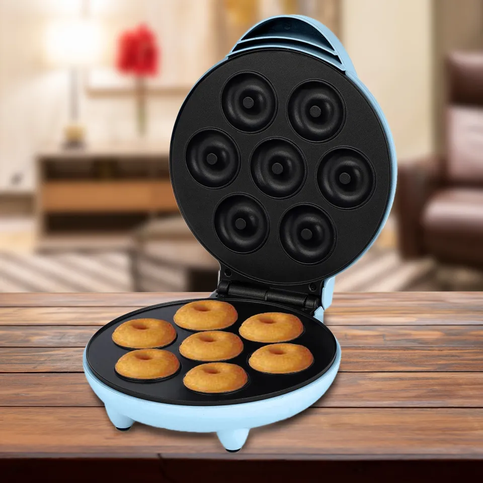 LZ】✳☈❒ Mini antiaderente Donut Maker Machine Baking Tool Sobremesas Marcas  Waffle Sanduíche Ferro Máquina de alimentos para padaria Café Loja Uso  doméstico