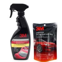 3M สเปรย์เคลือบเงา สูตรเสริมความเงา Gloss Enhancer PN39034LT 400ml และ แชมพู wash with wax 200 มล