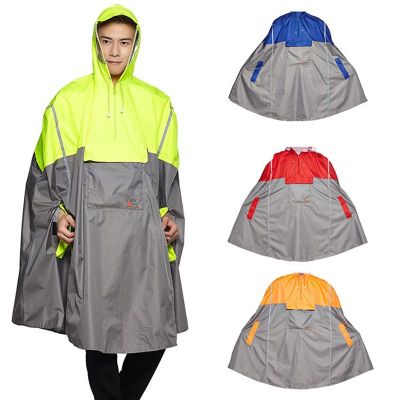 QIAN Hooded Rain Poncho Bicycle Waterproof Raincoats Cycling Jacket for Men Women Adults Rain Cover Fishing Climbing