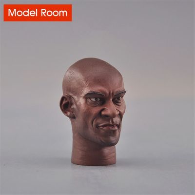 1/6 Peter Mensah Head Sculpt Black Man Head Carving Model Fit 12‘’ Male Soldier Action Figure Body Dolls