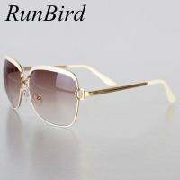 ✤ ✤ RunBird แฟชั่นแว่นกันแดดผู้หญิงกรอบแบรนด์หรูที่นิยมออกแบบเฉดสีอาทิตย์แว่นตา Infantil Oculos เดอโซล Feminino R547