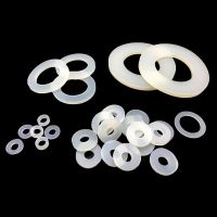 10 Buah Karet Silikon Gasket Datar Luar Dia 5-40Mm Kualitas Makanan Silikon O Cincin Segel Mesin Cuci Pipa Keran Mesin Cuci Cincin Penyegel