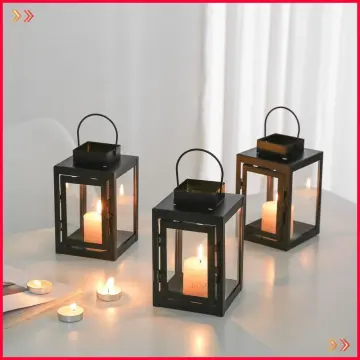 1pc Vintage Style Mini Led Candle Lamp Night Light For Camping, Bedside,  Indoors, Decorative Lantern For Christmas, Party, Yard Decorating