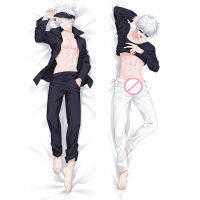 60x180ซม. 2WAY jujutsu Kaisen gojo Satoru สองด้าน otaku ผ้าปูที่นอนหมอนกอด fullbody หมอน