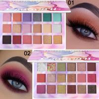 แต่งหน้าอายแชโดว์พาเลตต์แปรงแต่งหน้า18สี Shimmer Pigmented Eye Shadow Palette Make Up Palette เครื่องสำอาง Maquiagem TSLM1