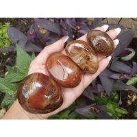 100% Natural Sardonyx PalmStone ซาร์โดนิกซ์ ปาล์มสโตน Top High Quality | Sardonyx increases stamina, vigour