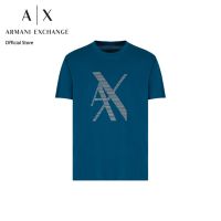 AX Armani Exchange เสื้อยืดผู้ชาย รุ่น AX 6RZTLK ZJ9AZ15CR - สีน้ำเงิน