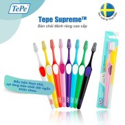 Bàn chải đánh răng Tepe Supreme siêu sạch, mềm, bảo vệ nướu