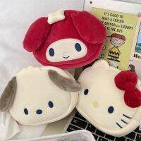 คาวาอิซานริโอตุ๊กตาผ้ากำมะหยี่น่ารักกระเป๋าแต่งหน้าแบบพกพา Dompet Koin Mymelody Pochacco อะนิเมะของขวัญของเล่นตุ๊กตาสัตว์ยัดไส้