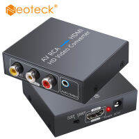 Neoteck AV RCA เป็น HDMI เข้ากันได้แปลงแปลงวิดีโอสนับสนุนระบบ Palntsc 1080จุดอาร์ซีเอคอมโพสิต CVBS อะแดปเตอร์1.5เมตรสาย AV