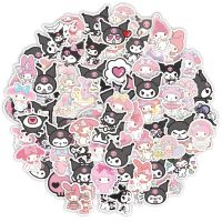 hotx【DT】 10/20/40/80pcs Kawaii Kuromi Cartoon Stickers Decals Scrapbooking Sticker for Kids