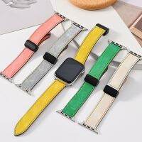 【Hot Sale】 Suitable for with iwatch5678se French new Applewatch Magnetic Folding Buckle