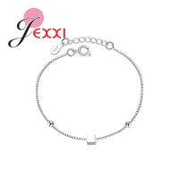 New Korea Style 925 Sterling Silver Box Chains Bracelets With Stars Cube For Girls Women Top Quality Wrist Jewelry