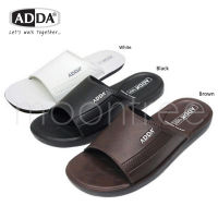 ?ADDA 7Q13 รองเท้าแตะ รองเท้าลำลอง สำหรับผู้ชาย แบบสวม รุ่น ไซส์ 38-45 สี ดำ ขาว น้ำตาล