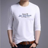 COD  ❉เสื้อยืดผู้ชายแขนยาวคอกลม(สกรีน) (TSH-014)♂