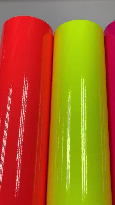 New Glossy Fluorescent Green Vinyl Sticker With air free bubble ...