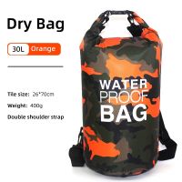 30L Orange 30L 15L Waterproof Dry Bags With Wet Separation Pocket Backpack For Kayaking Boating Swimming Outdoor Sports Bag XAZ9