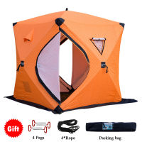 Portable Ice Fishing Shelter Easy Set-up Winter Fishing Tent Ice Fishing Tent Waterproof &amp; Windproof