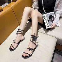 ขายดีที่สุด ioztt2023 - /✌☃♞ New Roman Sandals Female Flat Student Shoes Snake Winding