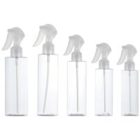 Empty Clear PET Plastic Spray Bottles  100ml 150 200 250ml Refillable Bottle for Plants  Essential Oils  Mist &amp; Stream Sprayer Travel Size Bottles Con