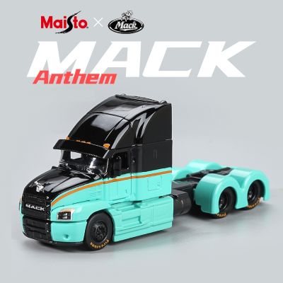 ❡ jiozpdn055186 1:64 MACK Hino Caminhão Reboque Cabeça Carro Modelo Diecasts Metal Engenharia Transporte Veículos Crianças Presente
