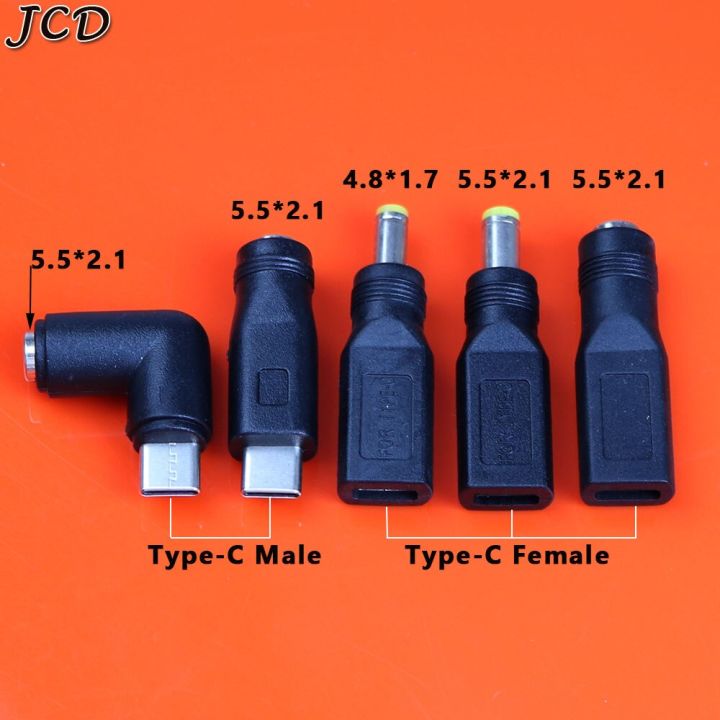 jcd-usb-type-c-5-5-2-1-mm-female-to-5-5x2-1-4-8-1-7-mm-micro-usb-male-for-iphone-plug-laptop-pc-dc-power-adapter-connector-wires-leads-adapters