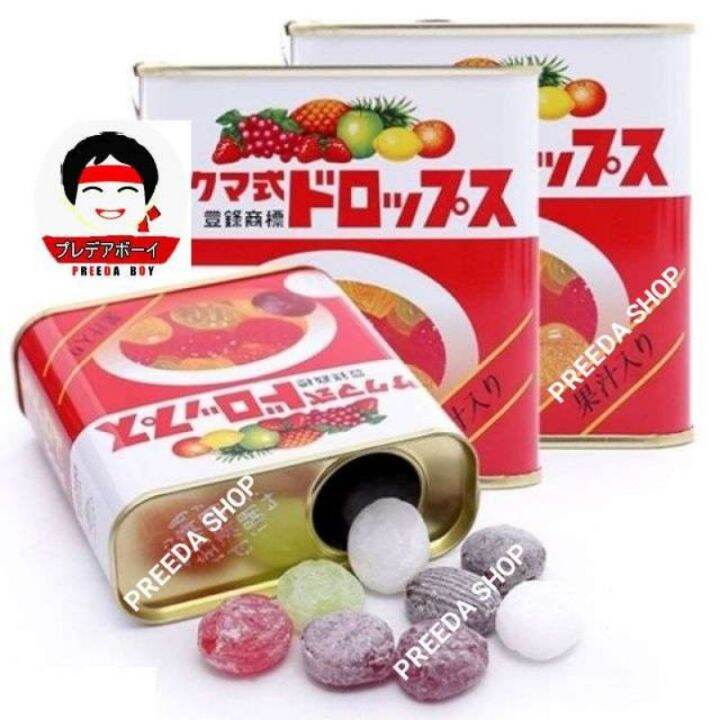 Sakuma Candy Fruit Drops ลูกอมรสผลไม้ รวมรส จากญี่ปุ่น (กระป๋องสีแดง75