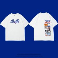 เสื้อยืดแฟชั่น คำแนะนำยอดนิยม เสื้อยืด Pepsi Cola Joint Wang Jiaer แขนสั้นผู้ชายและผู้หญิงคู่สวมผ้าฝ้ายแท้