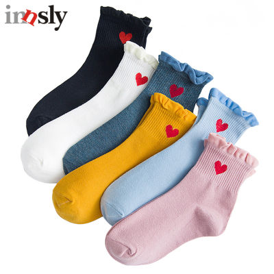 Women Socks Fashion Solid Color Cotton Lace Ruffles Lovely Frilly Edge Princess Girls Lady Spring Summer Cute Socks