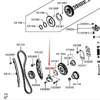 KOWZE 1141A040 Timing Chain Tensioner Fit สำหรับ Mitsubishi L200 Triton Strada Pajero Montero 2200D 2400D 4N15 2015-2019