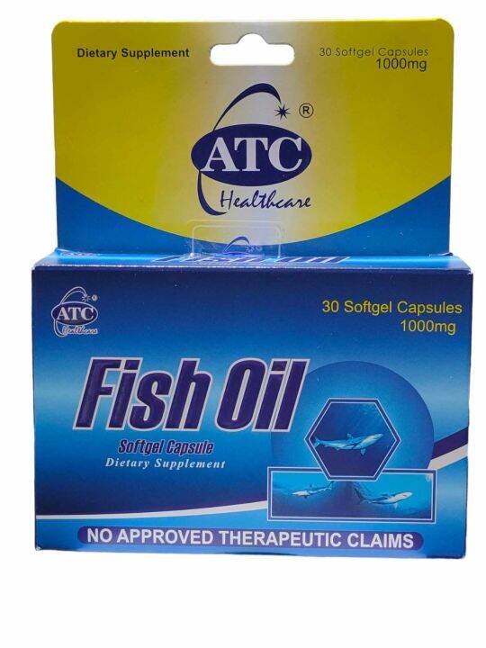 ATC Fish Oil 1000mg 30 Capsules ( 1 Box ) Lazada PH