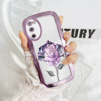 เคสโทรศัพท์มือถือ Samsung Galaxy S10บวก S20 FE 5กรัม S21 5กรัม S21 FE 5กรัม S21อัลตร้า5กรัม S22พิเศษ5กรัม S22 5กรัมเคสลายการ์ตูนกุหลาบขอบหยักกรอบซิลิโคนนิ่มชุบปกป้องกล้องเต็มรูปแบบ