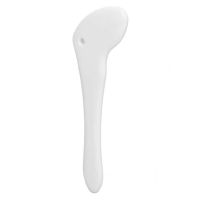 【LZ】☬❈  Raspagem ferramenta de massagem gua sha placa ajuda drenagem linfática branco portátil para o pescoço para adultos