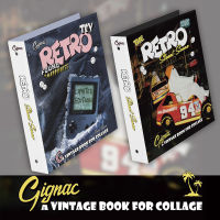 แฟ้ม RETRO TOY Vintage book for collage high street ขนาดA5 6ห่วง แฟ้มปกแข็ง แฟ้มการ์ด แฟ้มรูป แฟ้มวินเทจ【BC-1】