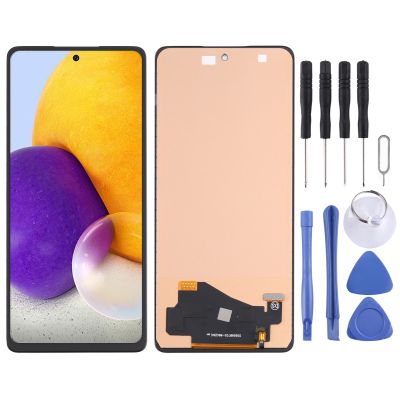 หน้าจอ LCD สำหรับ SM-A725 A72 Samsung Galaxy พร้อม Digitizer ประกอบเต็มตัวเครื่อง (ไม่รองรับการระบุลายนิ้วมือ) (ห้างสรรพสินค้า Hua Jia Kang)