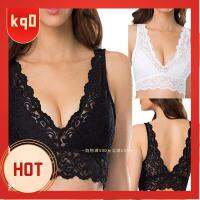 KQ0 พลัสไซส์ สบาย ระบายอากาศได้ กีฬา Hollow Out บราผู้หญิง Bralette ชุดชั้นใน