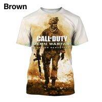 New Stylish Call Of Duty T-Shirt 3D Print Men S Round Neck Loose And Comfortable Short Sleeve T-Shirt