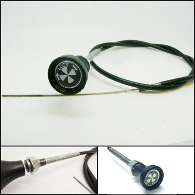 Classic Car Universal Choke Cable Pull Twist &amp; Lock 60 "Long Mini Kit Car BMC อุปกรณ์เสริมในรถยนต์ผลิตภัณฑ์ตกแต่งภายในรถยนต์