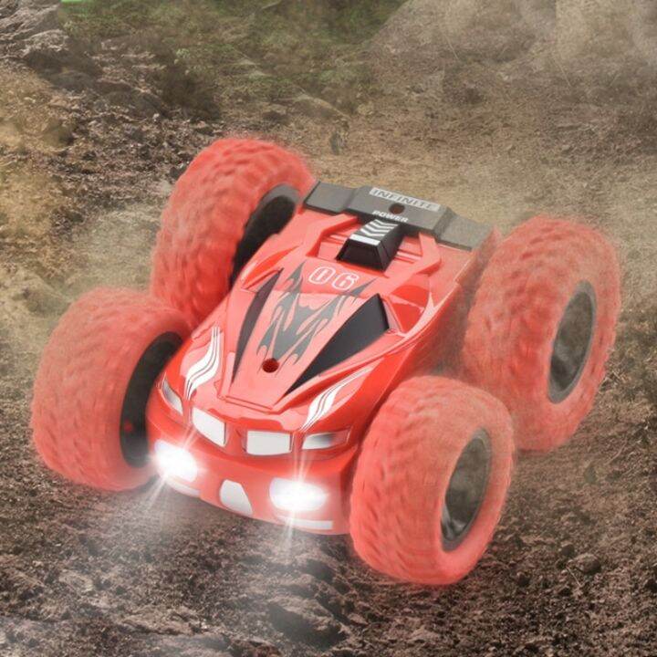 2-4g-drift-off-road-remote-control-toy-car-double-sided-stunt-car-rc-tipper-childrens-birthday-gift-rechargeable