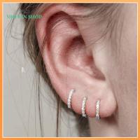 MDUCIN SHOP 8mm ผู้หญิงผู้ชาย Daith Conch Snug แหวนจมูก เครื่องประดับร่างกาย Helix Cartilage Tragus ต่างหู CZ หลากสี CZ เจาะหู ลูกบาศก์เซอร์โคเนีย ต่างหูเพทาย