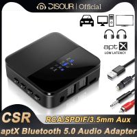 2 in 1 Bluetooth Receiver Transmitter CSR8678 AptX HD LL Wireless Audio Adapter 3.5MM AUX Optical Toslink Jack สําหรับ TV PC รถ