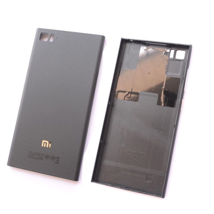 ของแท้สำหรับ Xiaomi Mi3 M3 Mi 3 WCDMA เคสฝาหลังปิดโทรศัพท์ประตูหลัง + ถาดใส่ซิมการ์ด + อะไหล่ทดแทน LHG3761 WCDMA ปุ่มปรับระดับเสียง