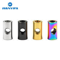 Wanyifa 4pcs เกรด 5 Titanium Alloy Nut M5 Titanium Bolt Cylinder Nuts สำหรับยึดน็อต, ที่นั่งจักรยาน, จักรยาน