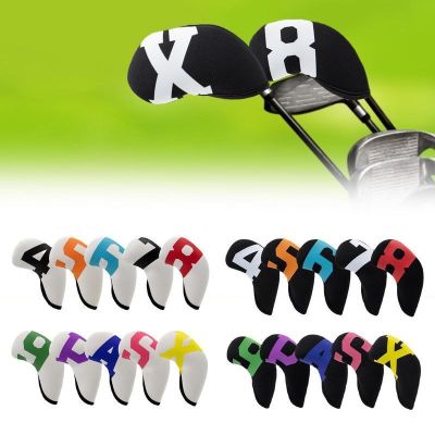 ⊕∋ 10PCS Golf Iron Covers Full Set Golf Iron Head Cover Universal Golf Club Protector Case for Golfers and Golf Enthusiast
