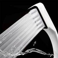 300 Hole Boosting Shower Head White Pressurized Shower Head Water ABS Sprayer Saving Pressure Filter Nozzle Bathroom Accessories Showerheads