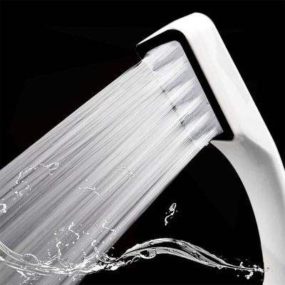 300 Hole Boosting Shower Head White Pressurized Shower Head Water ABS Sprayer Saving Pressure Filter Nozzle Bathroom Accessories  by Hs2023