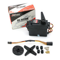 Hitec HS-805BB + 152G/24.7Kg/.14 Sec เซอร์โวแบบอนาล็อกแรงบิดสูงเมกะขนาดยักษ์2BB สำหรับของเล่นบังคับวิทยุปล้นรถ