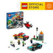 Đồ Chơi Lắp Ráp - LEGO City 60319 Xe cứu hỏa & truy bắt 295 chi tiết