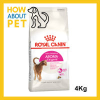 อาหารแมว Royal Canin Aroma Exigent Attraction Cat Food 4kg (1 bag) อาหารแมว รอยัลคานิน สูตรแมวกินยาก เลือกกินจากกลิ่น สำหรับแมว อายุ 1 ปีขึ้นไป 4กก. (1 ถุง)